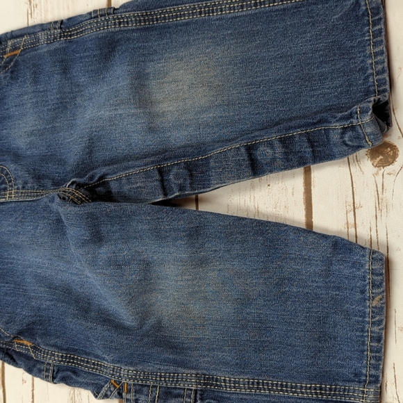 OshKosh B'Gosh Denim Overalls 12M - Picture 3 of 5